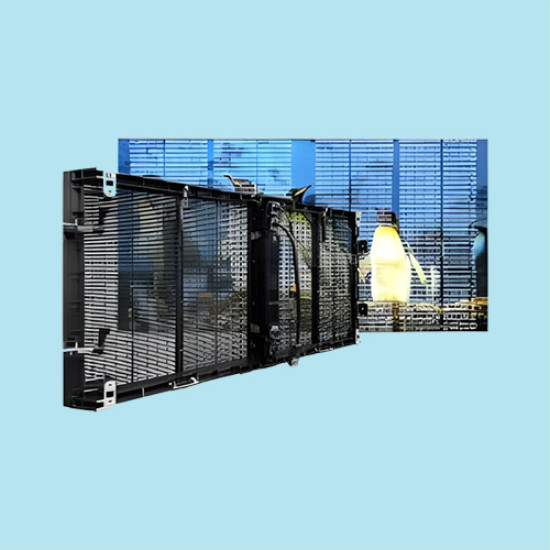 شاشة عرض خارجية شفافة بتقنية LED P3.91