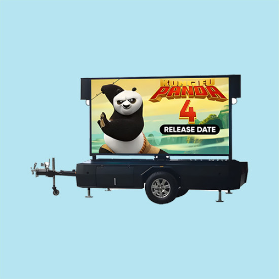 شاشة مقطورة متنقلة